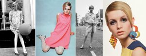 Roupas coloridas dos anos 60