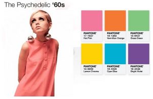 Paleta de cores anos 60