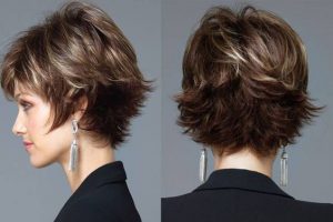 Corte de cabelo repicado curto