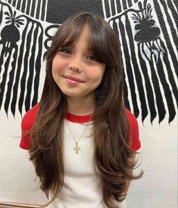 Franja em meninas