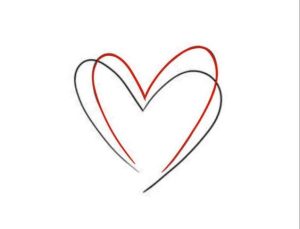 Coração minimalista (Pinterest)