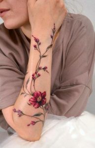 floral braço