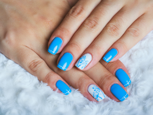 Nail Arts do signo de aquário