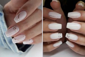 unhas de gel com decoração delicada 4