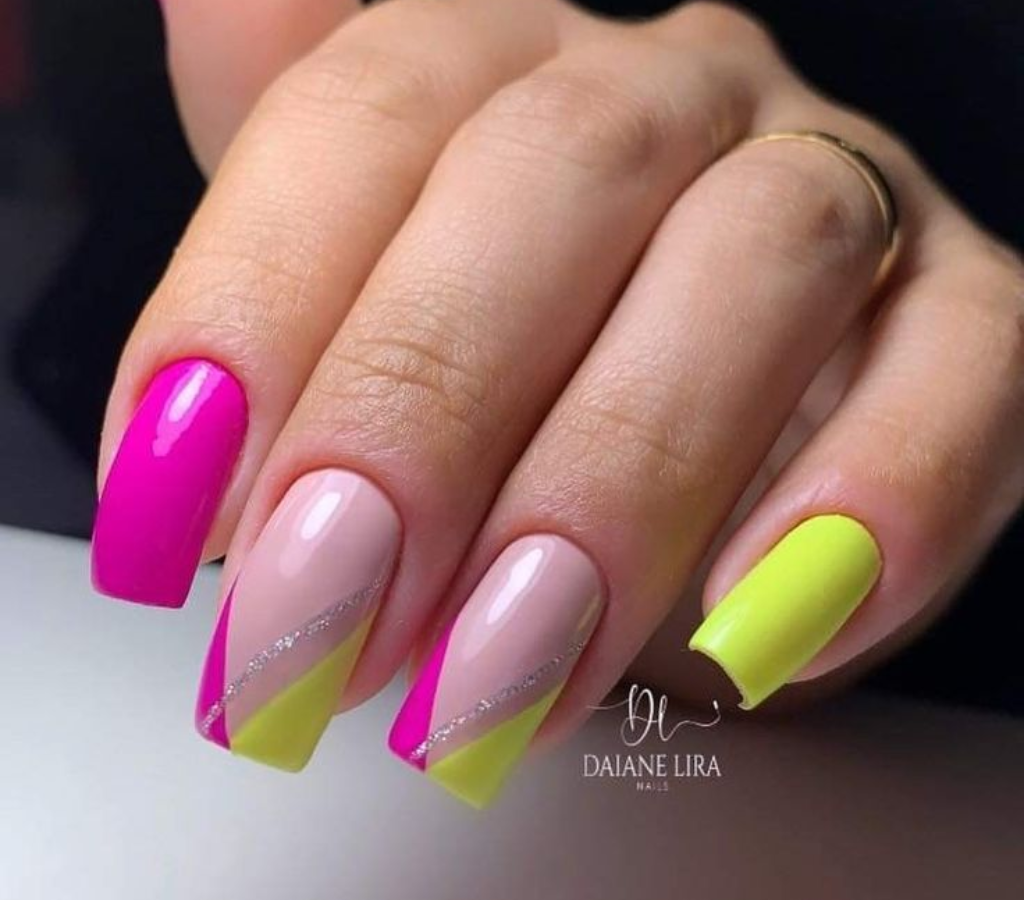 Rosa e amarelo