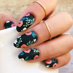Unhas floridas Vintage (Pinterest)