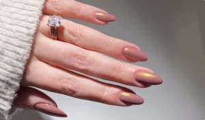 Unhas rose gold unhas rosa para o outono