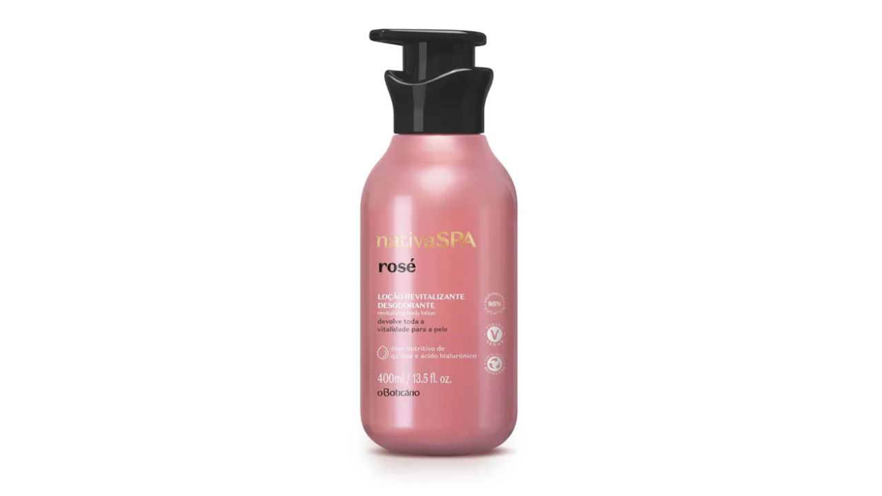 Loção Revitalizante Desodorante Corporal Nativa Spa Rosé - O Boticário
