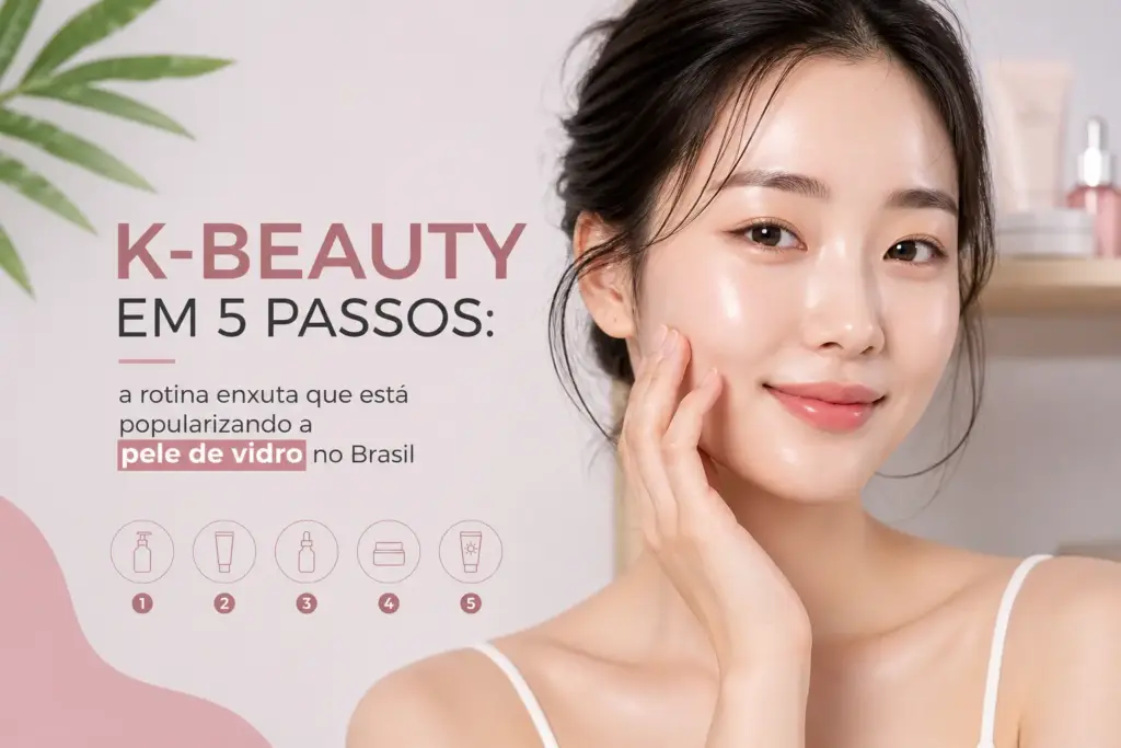 K-Beauty em 5 passos: a rotina enxuta que está popularizando a pele de vidro no Brasil